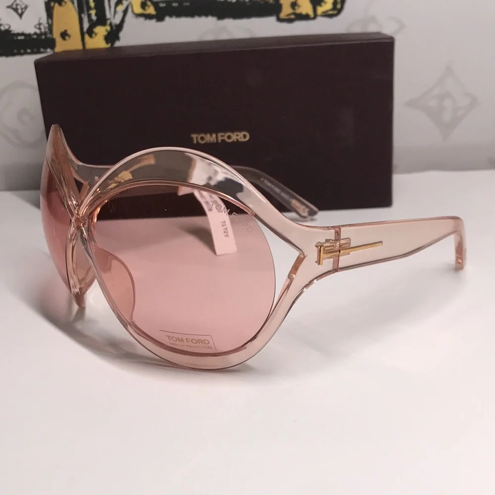 New Authentic Tom Ford Pink Sunglasses TF902 72y